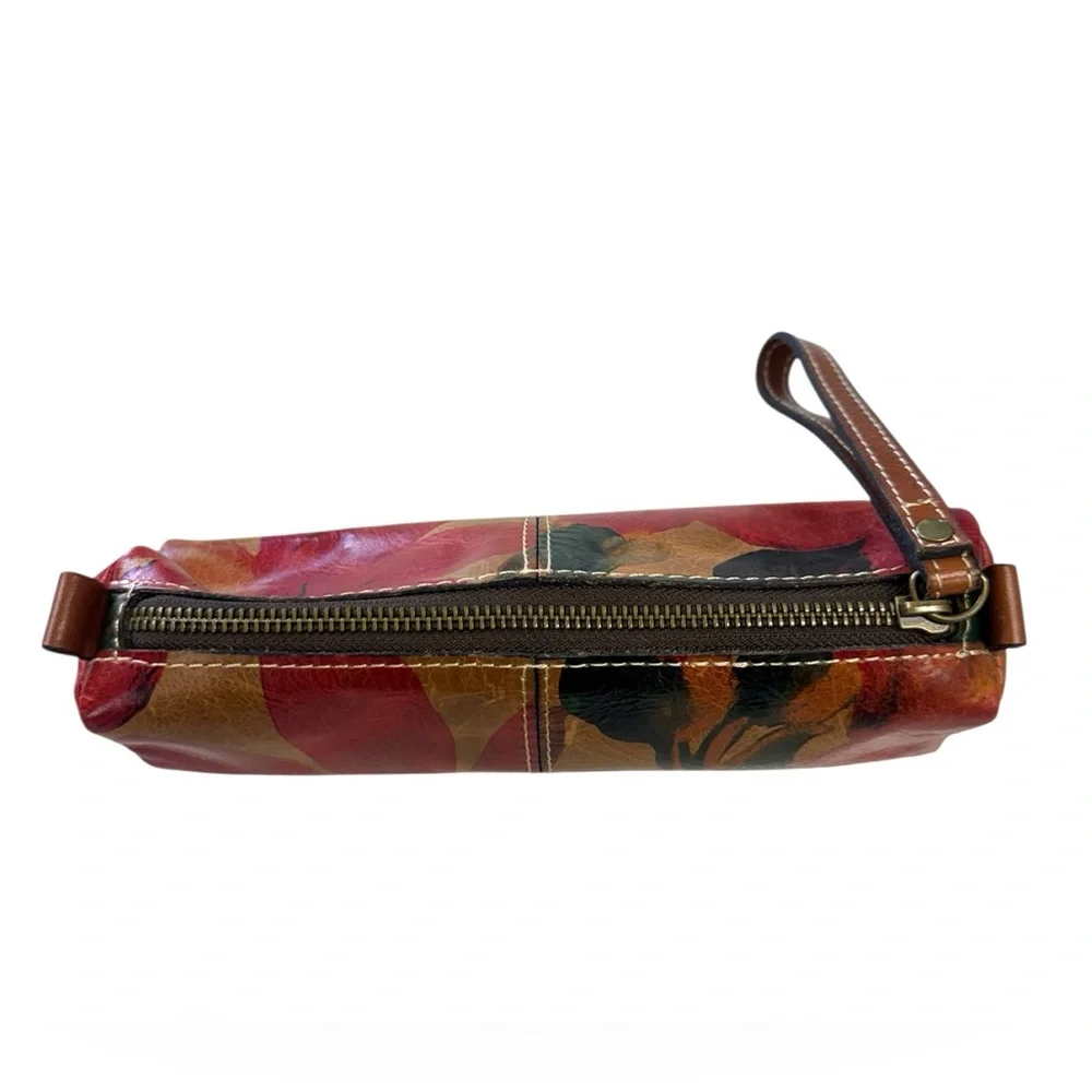 Patricia Nash “Isla” Floral Leather Wristlet
